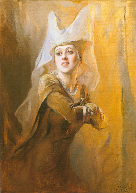 Ritratto di Gwen Ffrangcon Davies (1891-1992), attrice britannica - Philip de La��szlo��
