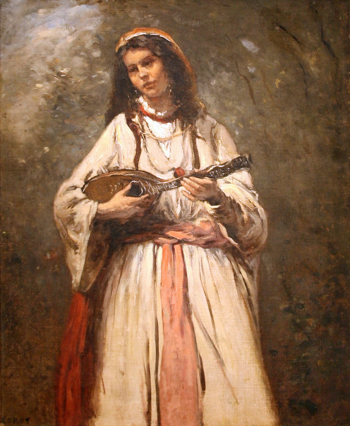 Jeune bohème à la mandoline - Jean-Baptiste Camille Corot