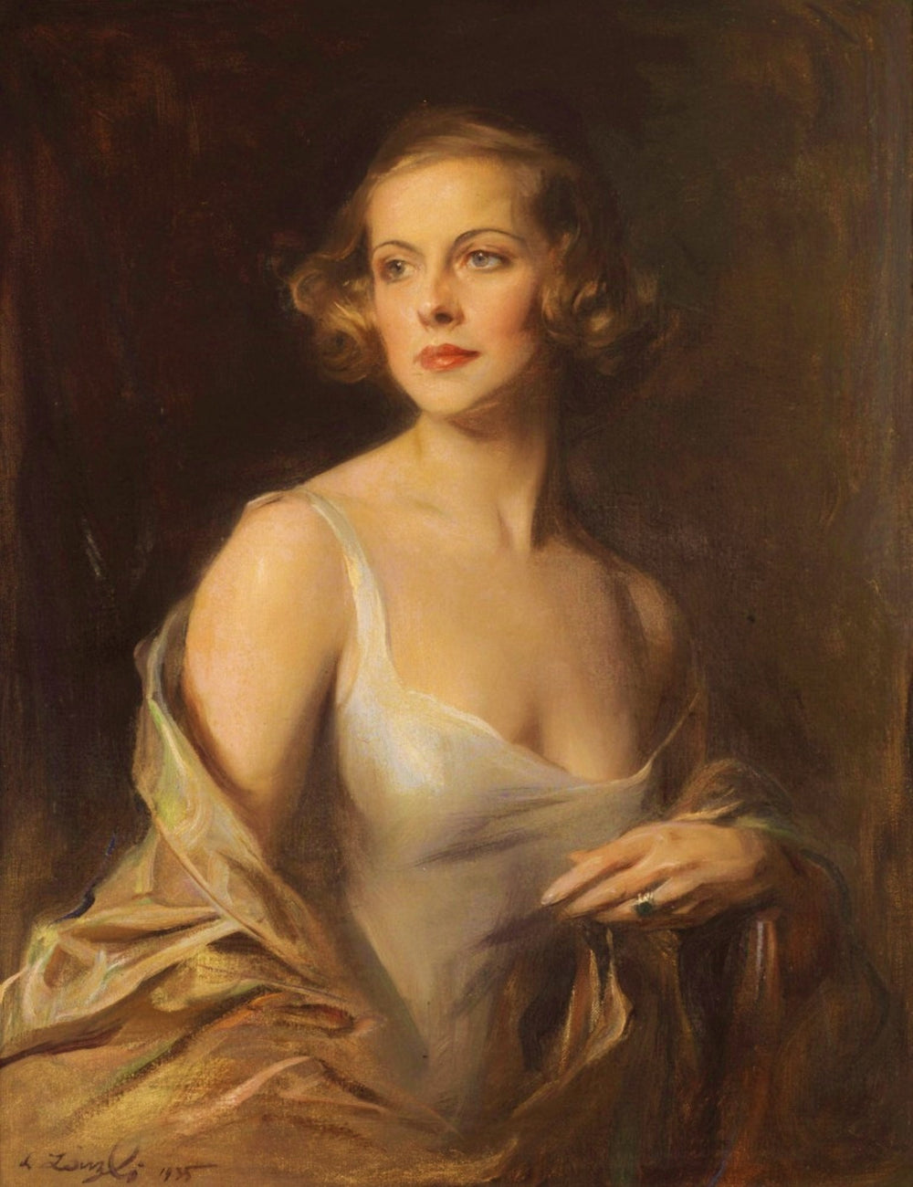 Ritratto di Hélène Charlotte de Berquely-Richards (1908-2004) - Philip de Laszlo