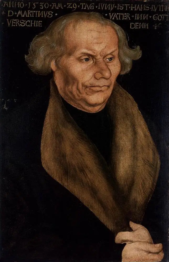 Portrait de Hans Luther le père de Luther - Lucas Cranach the Elder - Alpha Reproduction
