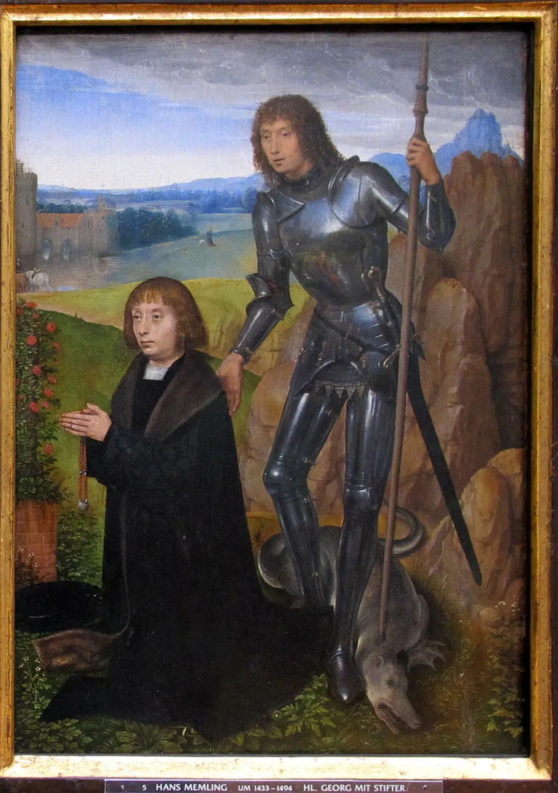 San Giorgio con donatore. - Hans Memling