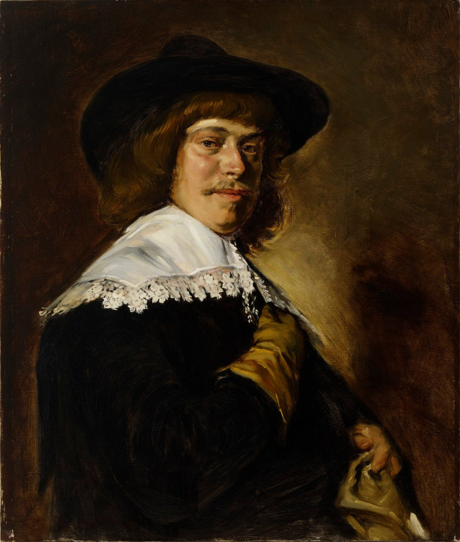 Copy of Frans Hals´ painting Man in a Slouch Hat (1892) - Helene Schjerfbeck