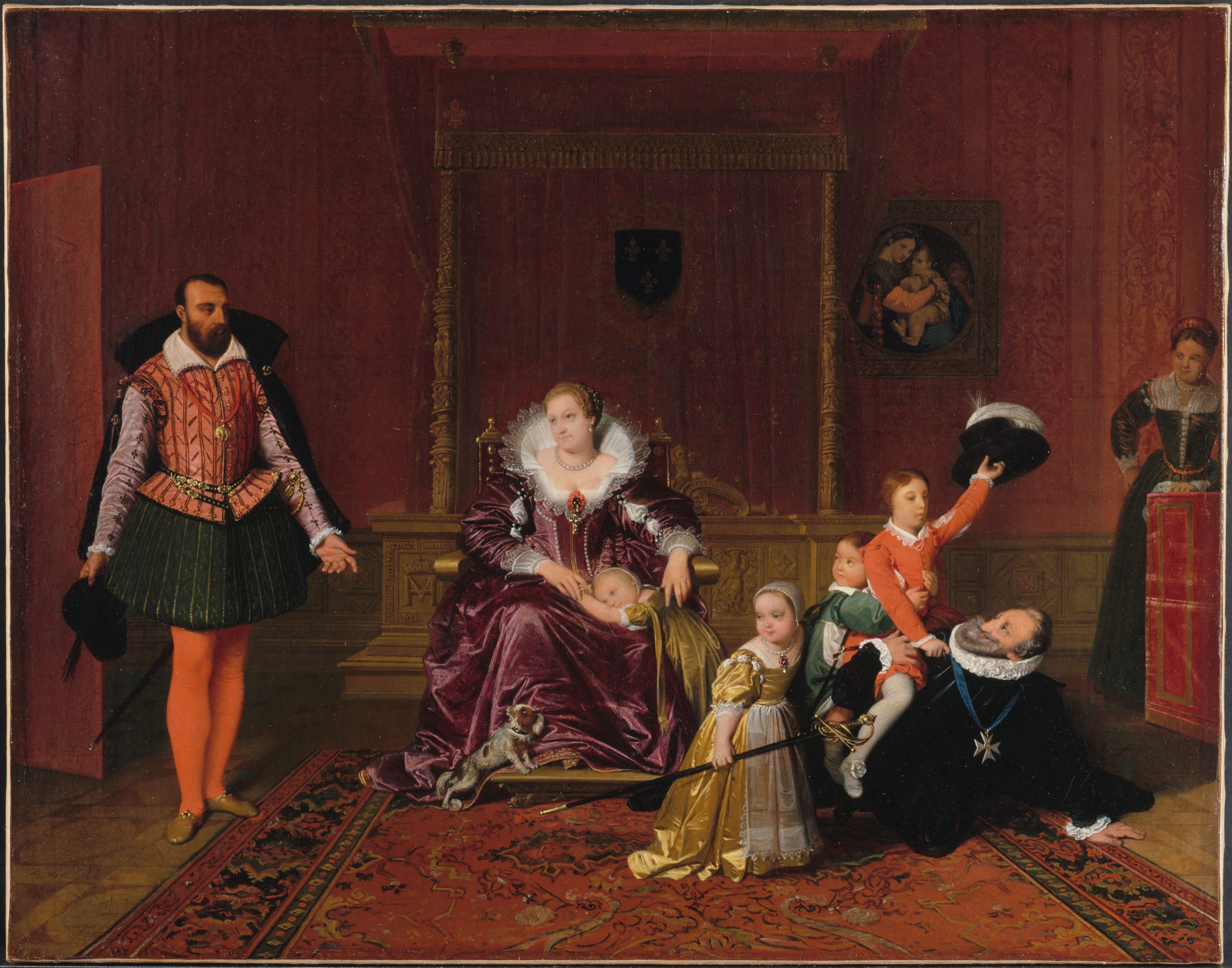 Enrico IV che riceve l'ambasciatore di Spagna - Jean-Auguste-Dominique Ingres