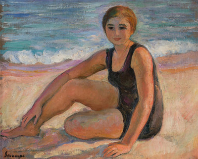 La bagnante in costume da bagno nero - Henri Lebasque