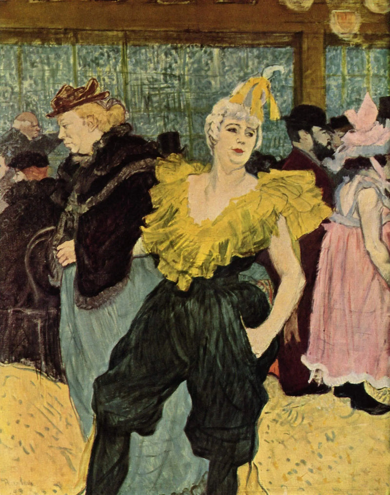 Al Moulin-Rouge : La clownessa Cha-U-Kao - Henri de Toulouse-Lautrec