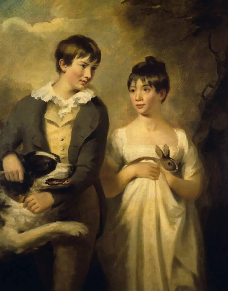 George Stewart (décédé en 1809) et sa sœur Maria Stewart (décédée en 1846) enfants - Henry Raeburn - Alpha Reproduction