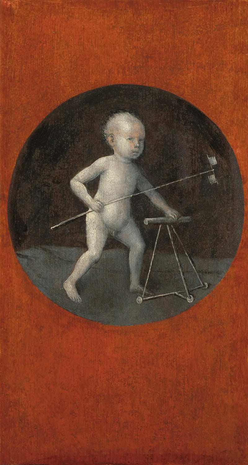 Bambino con mulino a vento e deambulatore - Hieronymus Bosch