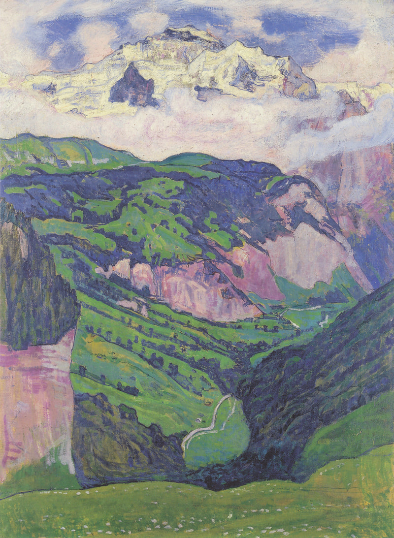 Il massiccio della Jungfrau, visto da Isenfluh - Ferdinand Hodler