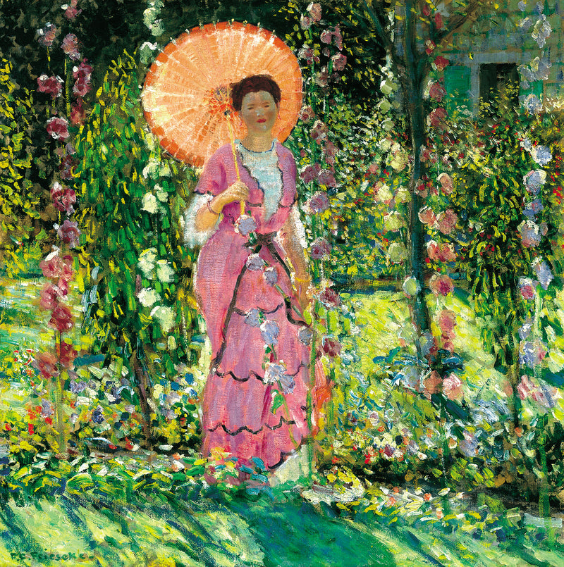 Rose trémière - Frederick Carl Frieseke