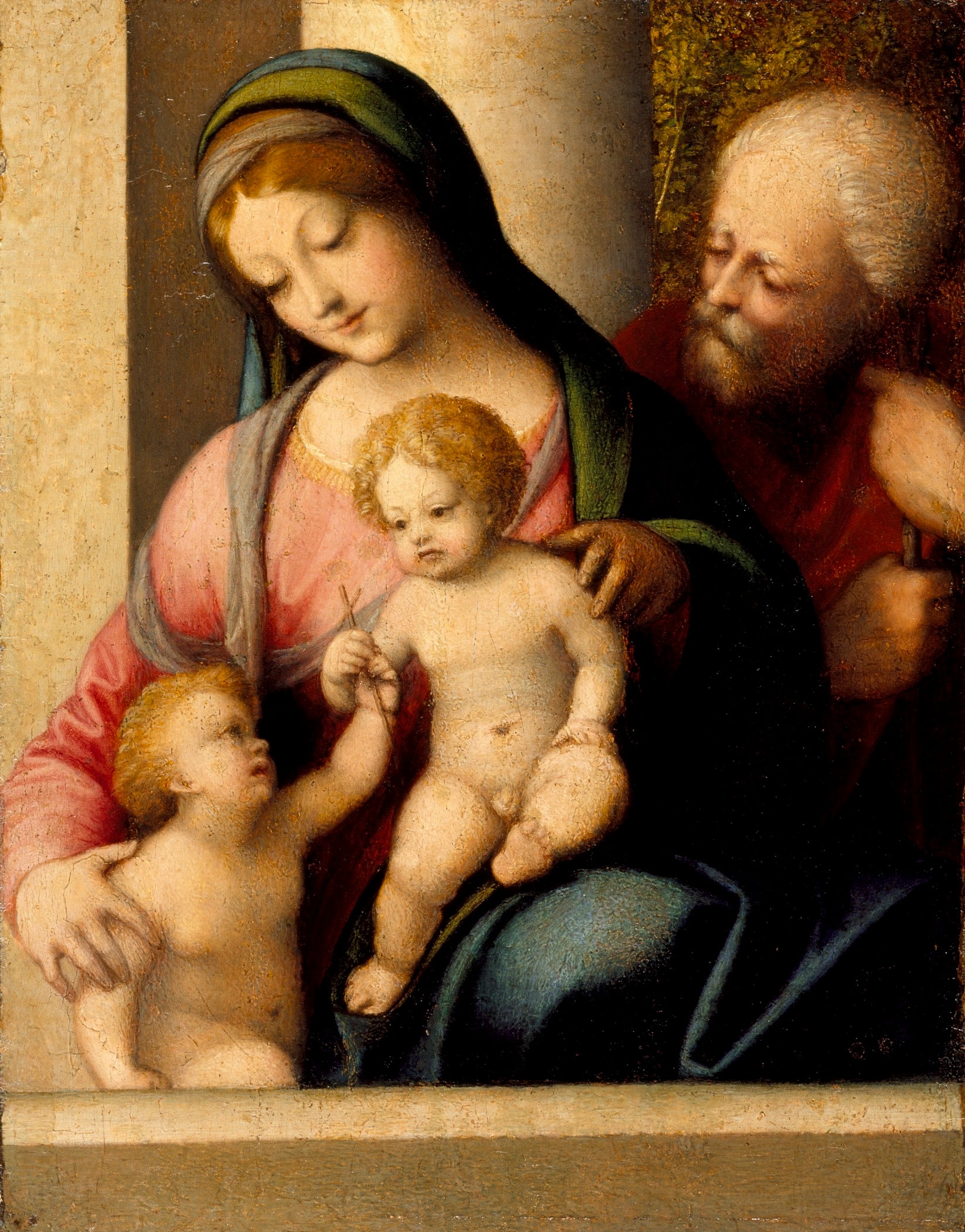 Sainte Famille et saint Jean - Antonio da Correggio