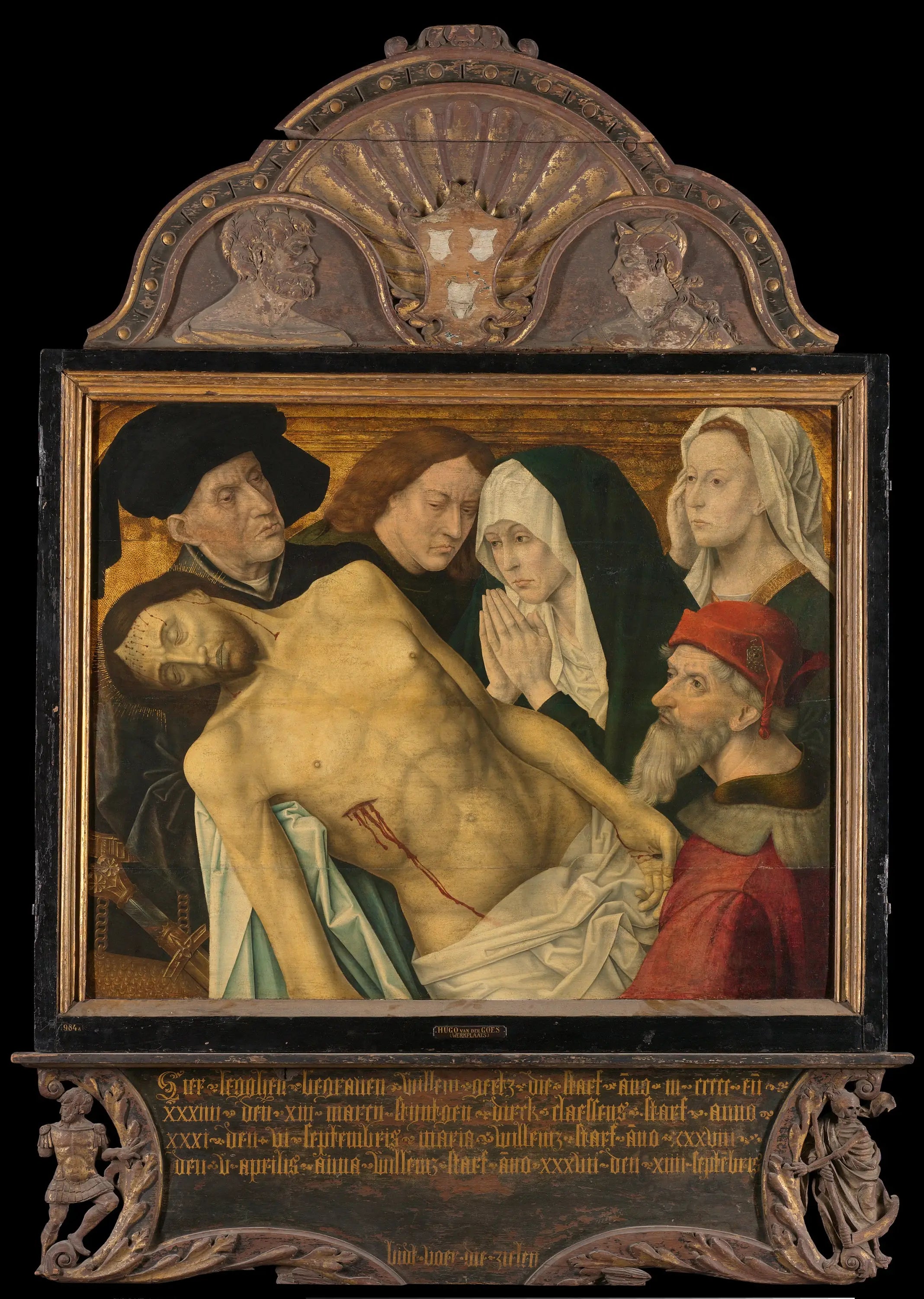 Panneau central d’un triptyque commémoratif anciennement appelé triptyque commémoratif Gertz avec la Lamentation - Hugo