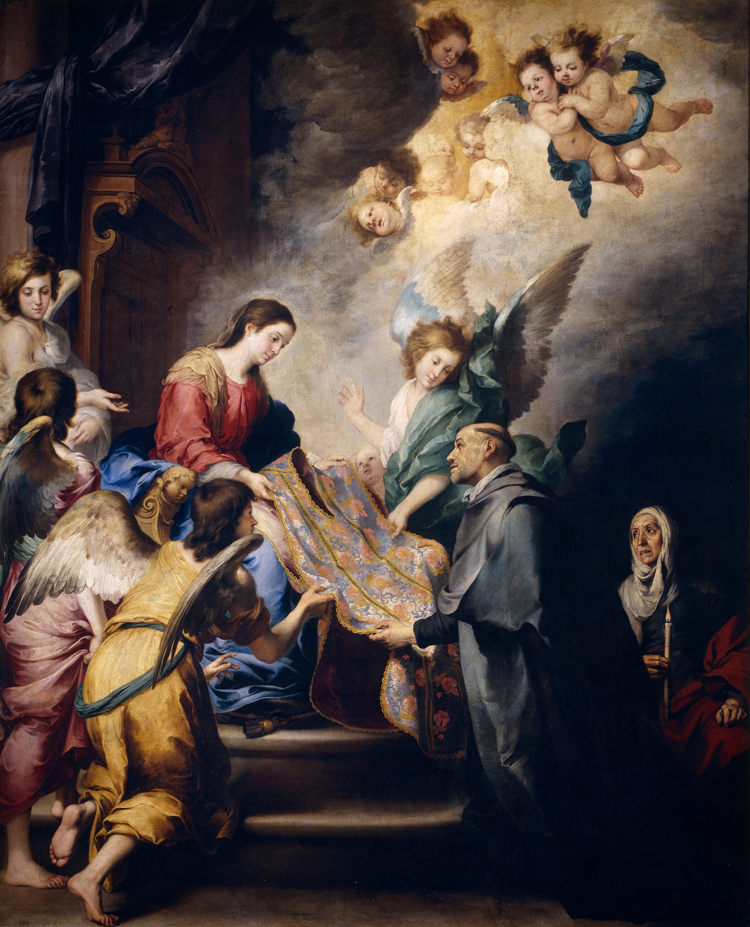 L'Apparition de la Vierge à Saint Ildefonse - Bartolomé Esteban Murillo