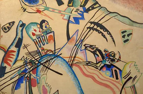 Reproduction du tableau « Improvisation - Vassily Kandinsky » par Alpha Reproduction en peinture à l’huile