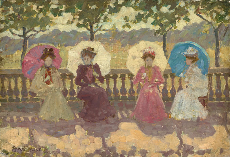 Nel parco, Parigi - Maurice Prendergast