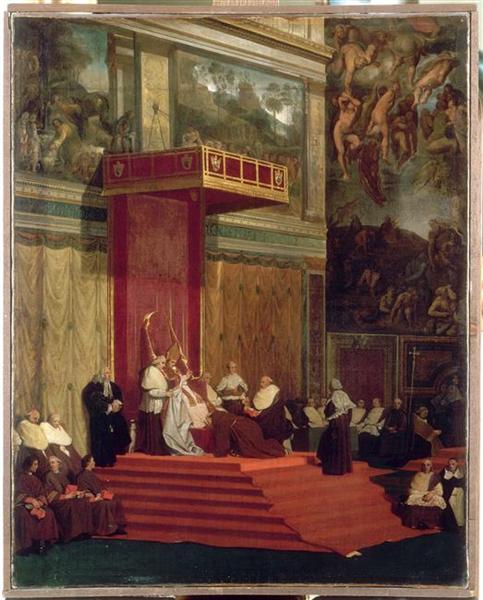 Cappella in affitto di Papa Pio VII - Jean-Auguste-Dominique Ingres