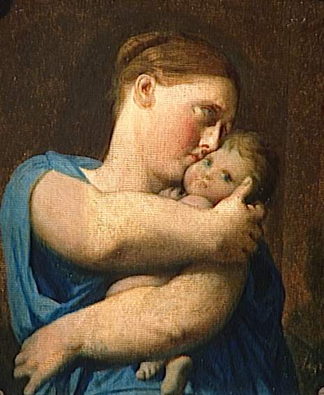 Donna e bambino, studio per "Il Martirio di San Simforiano" - Jean-Auguste-Dominique Ingres