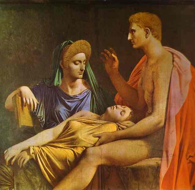 Auguste che ascolta la lettura dell'Eneide - Jean-Auguste-Dominique Ingres