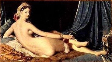 Odalisca sdraiata, La grande Odalisca - Jean-Auguste-Dominique Ingres