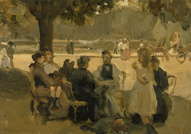 Nel Bois de Boulogne vicino a Parigi - Isaac Israel