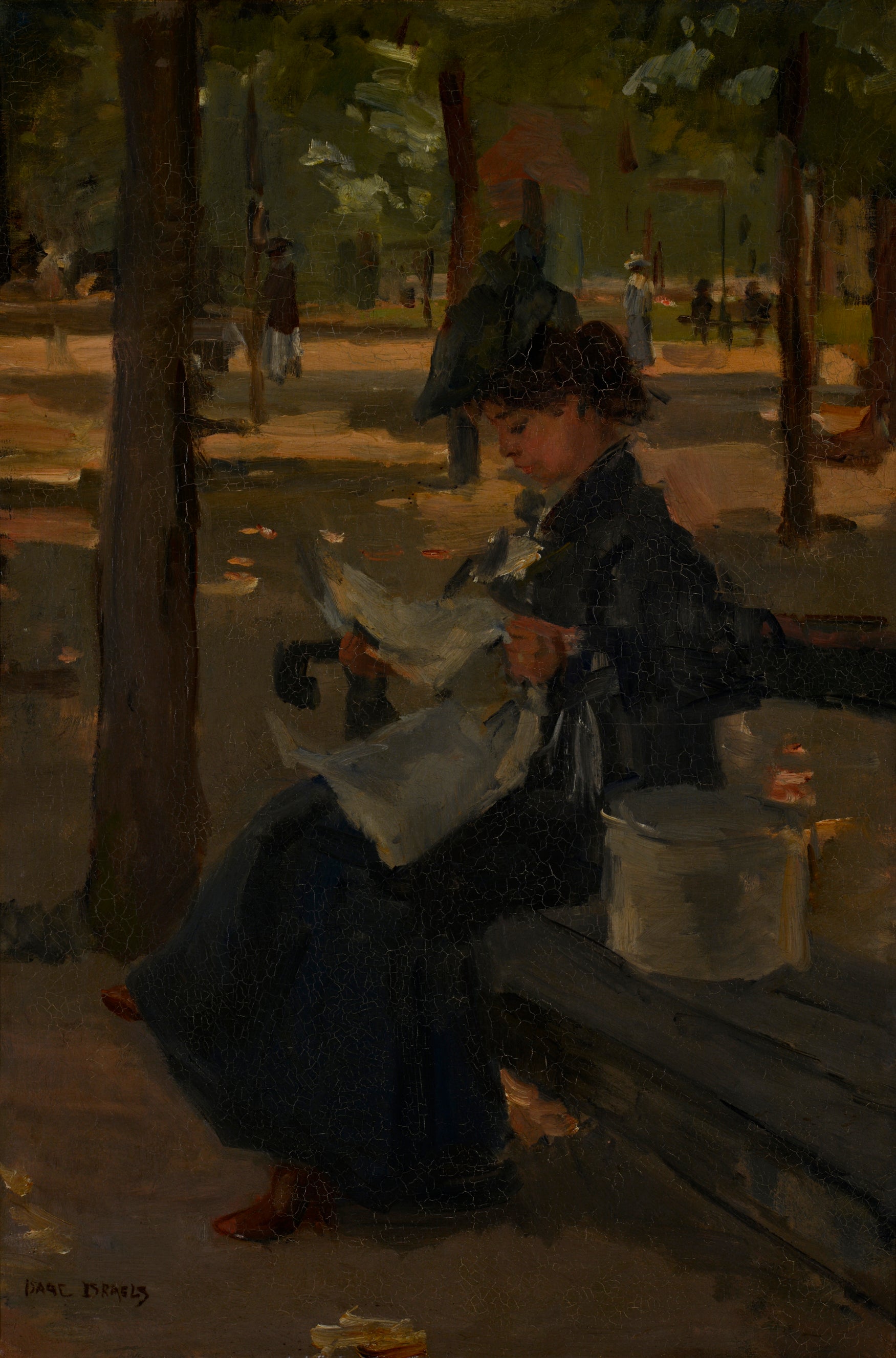 Chapelier dans un parc - Isaac Israëls - Alpha Reproduction