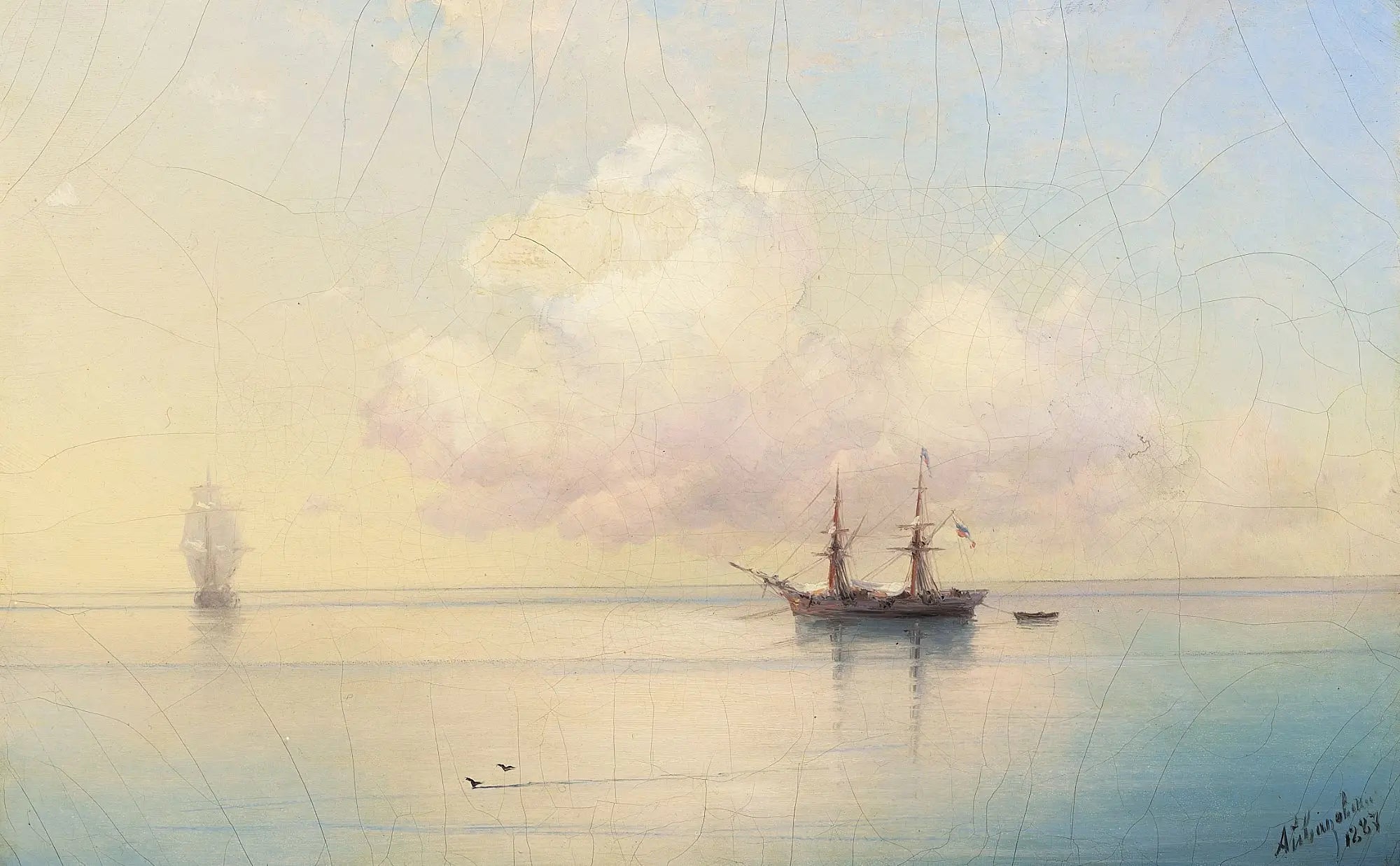 Voiliers par temps calme. - Ivan Aïvazovski - Alpha Reproduction