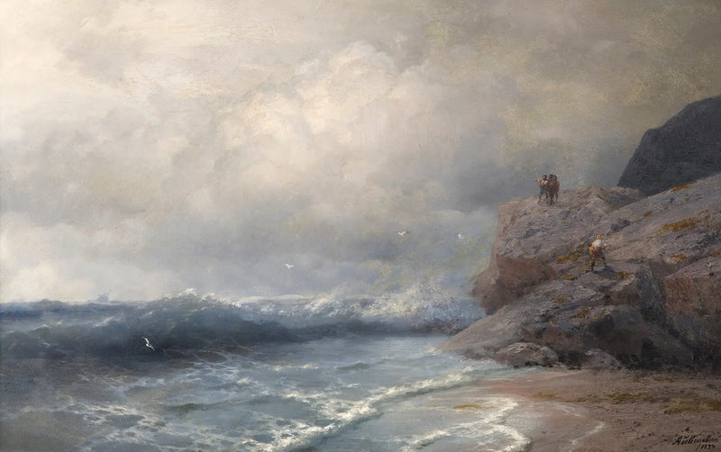 Una nave in pericolo - Ivan Aïvazovski