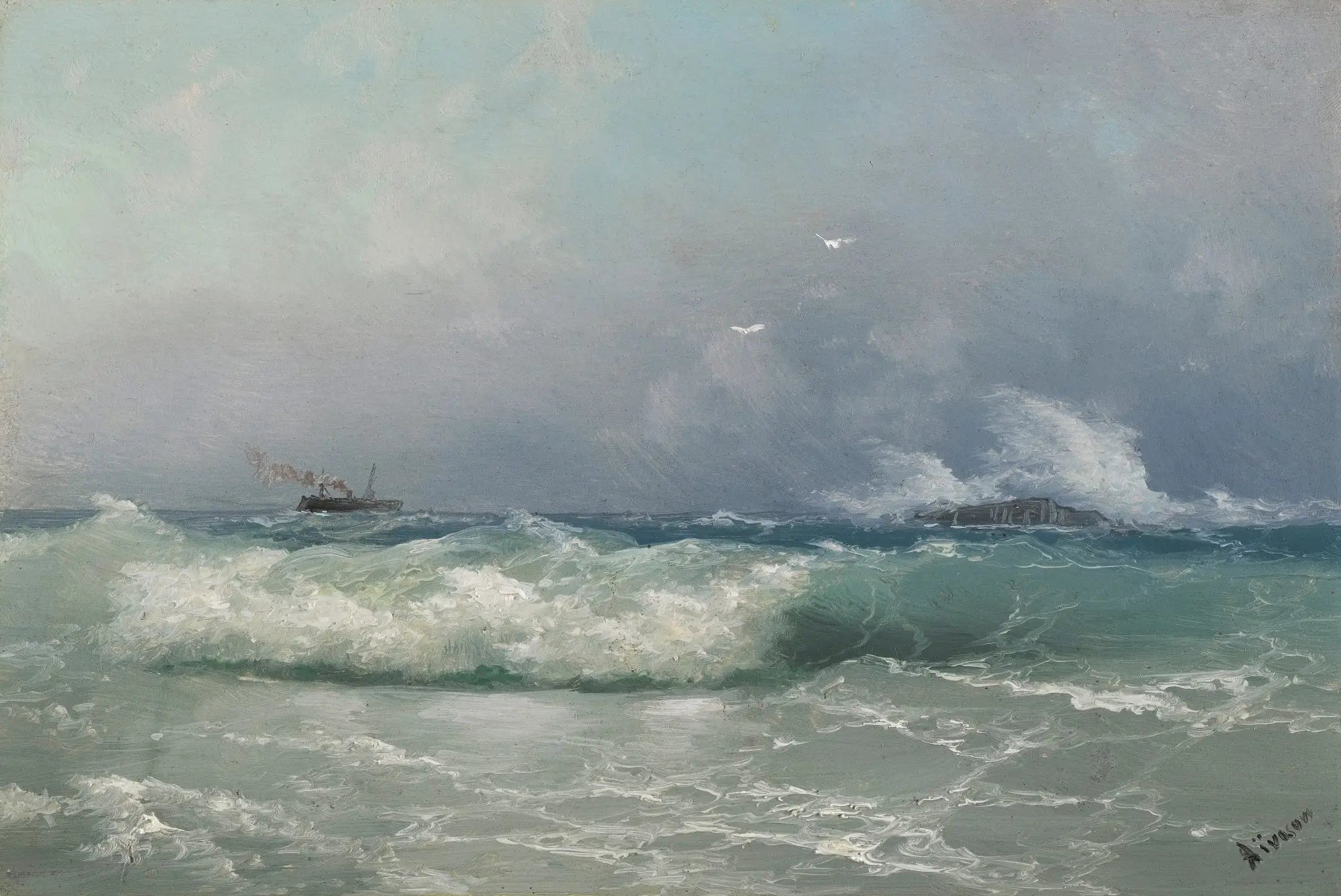 Biarritz - Ivan Aïvazovski - Alpha Reproduction