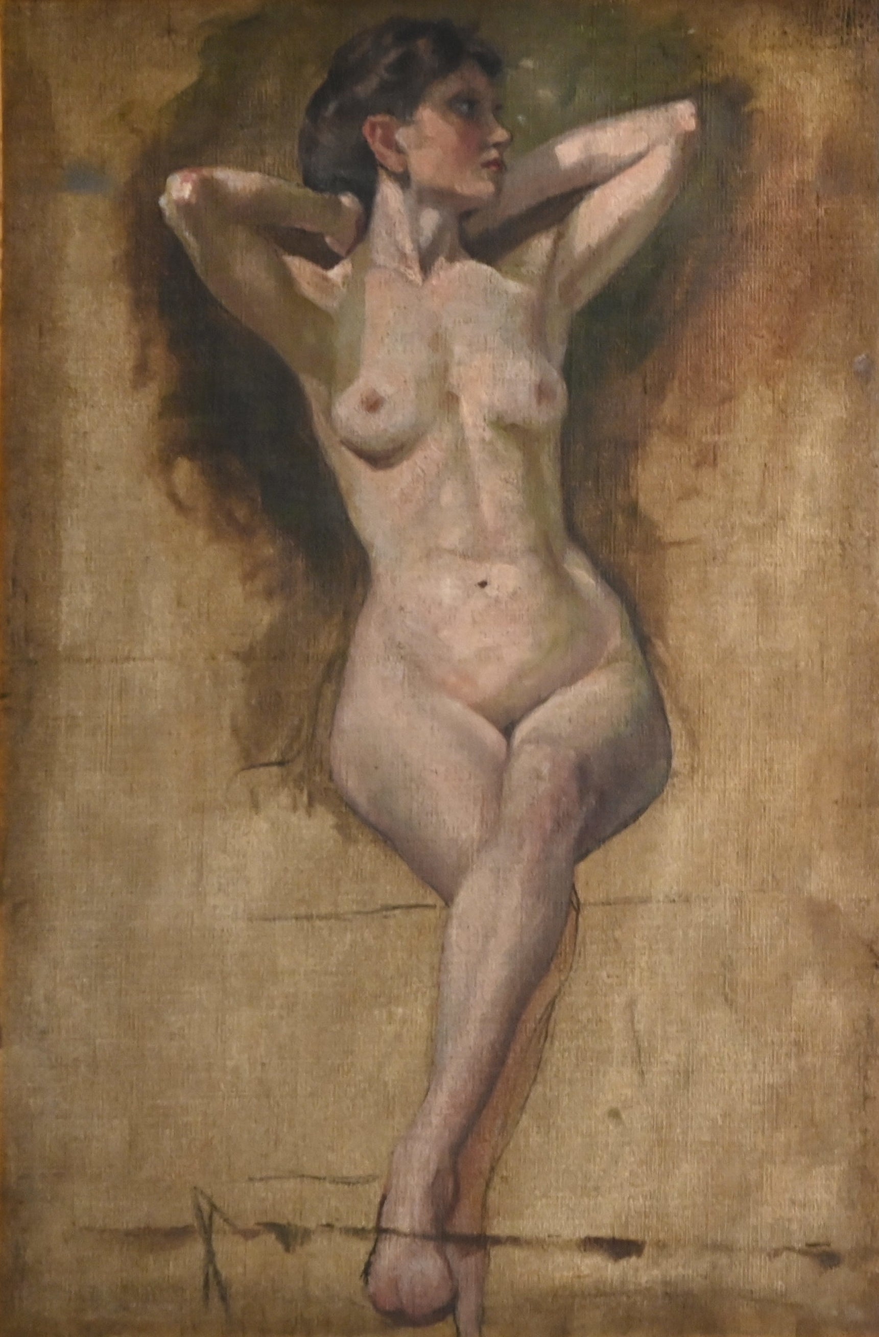 Nu féminin II, Ivana Kobilca, vers 1890, huile sur toile