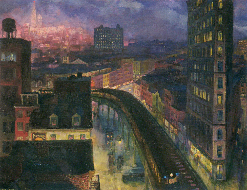 La ville depuis Greenwich Village - John Sloan - Alpha Reproduction