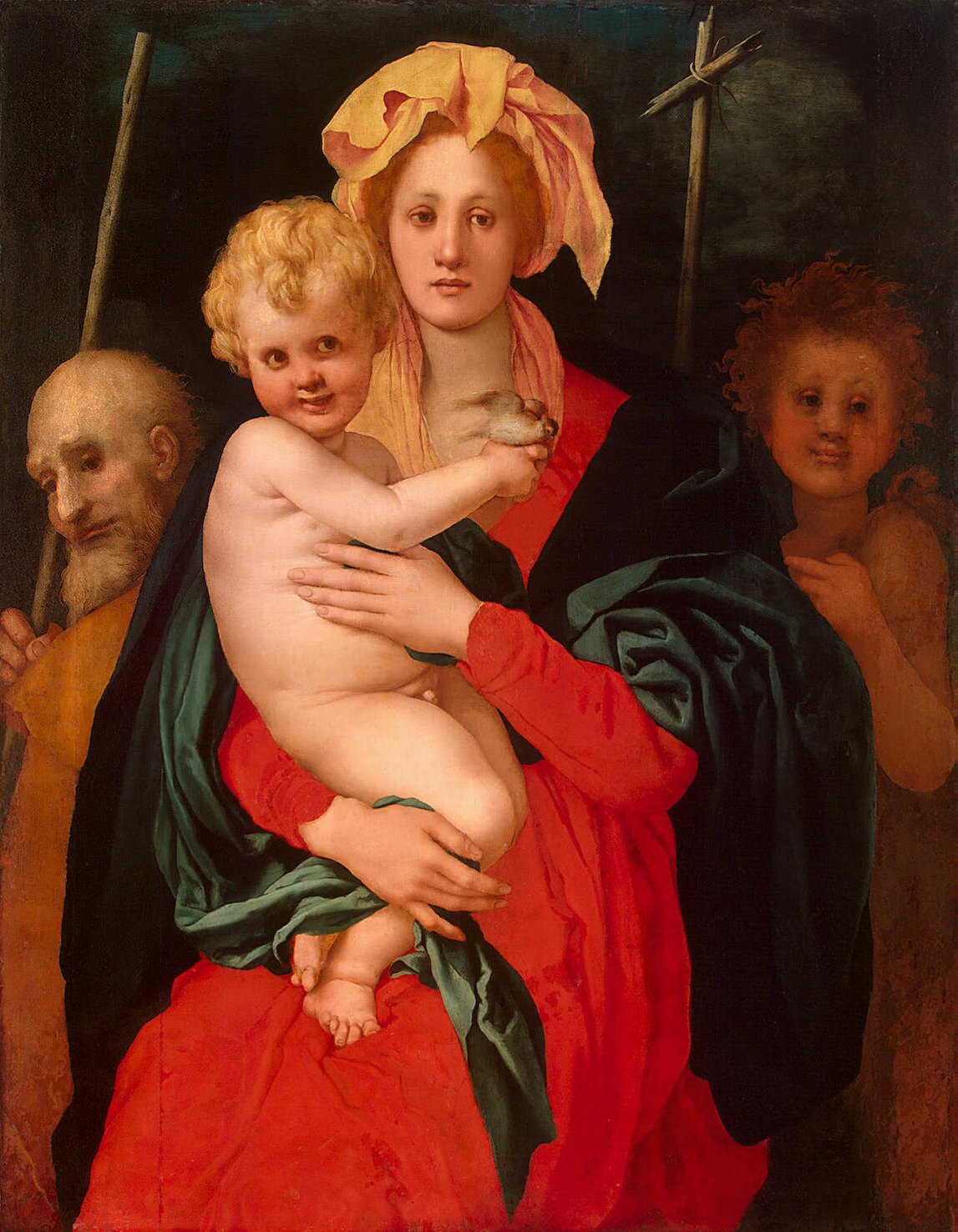 La Sainte Famille avec saint Jean-Baptiste enfant - Pontormo