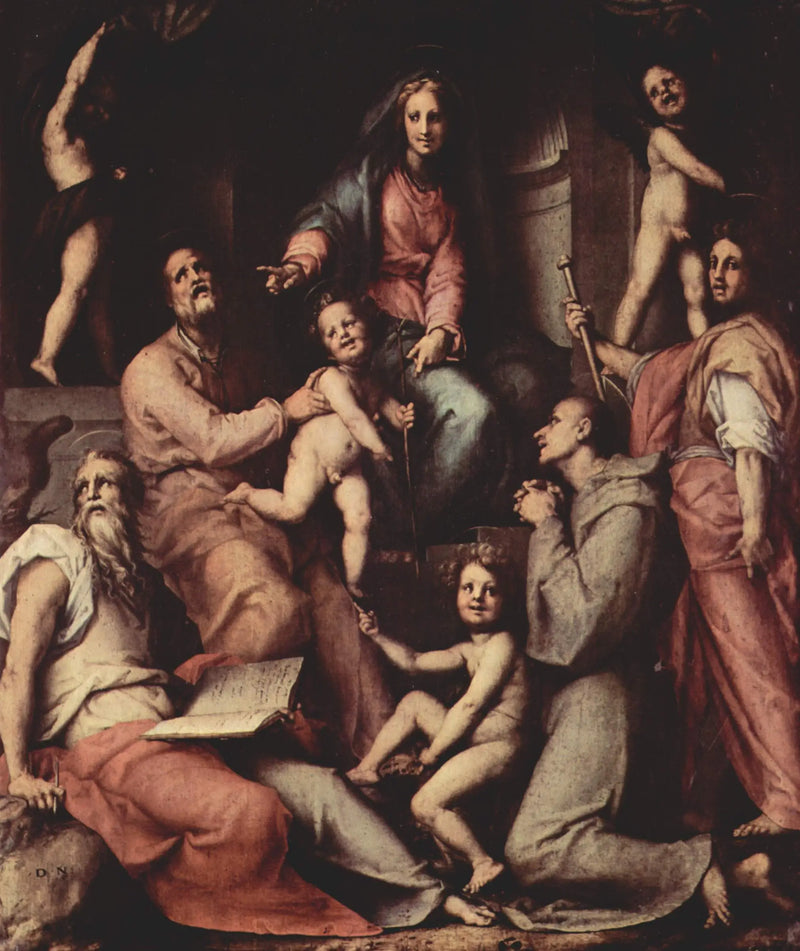 Vergine con Bambino, con angeli e santi - Pontormo
