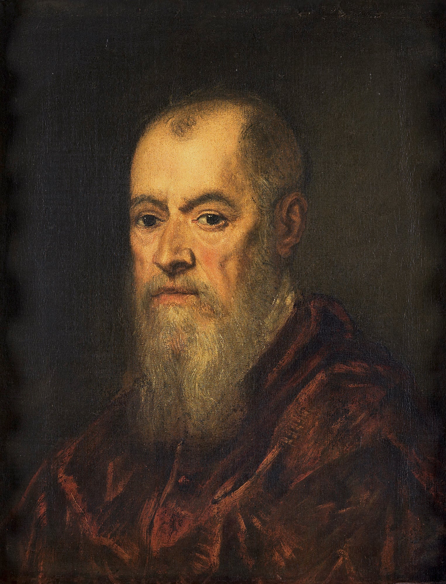 Portrait d’homme avec un manteau rouge - Jacopo Tintoretto - Alpha Reproduction