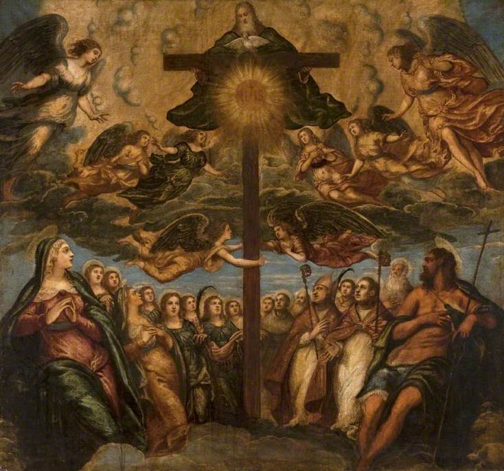 La Trinité adorée par les saints et les anges - Jacopo Tintoretto - Alpha Reproduction