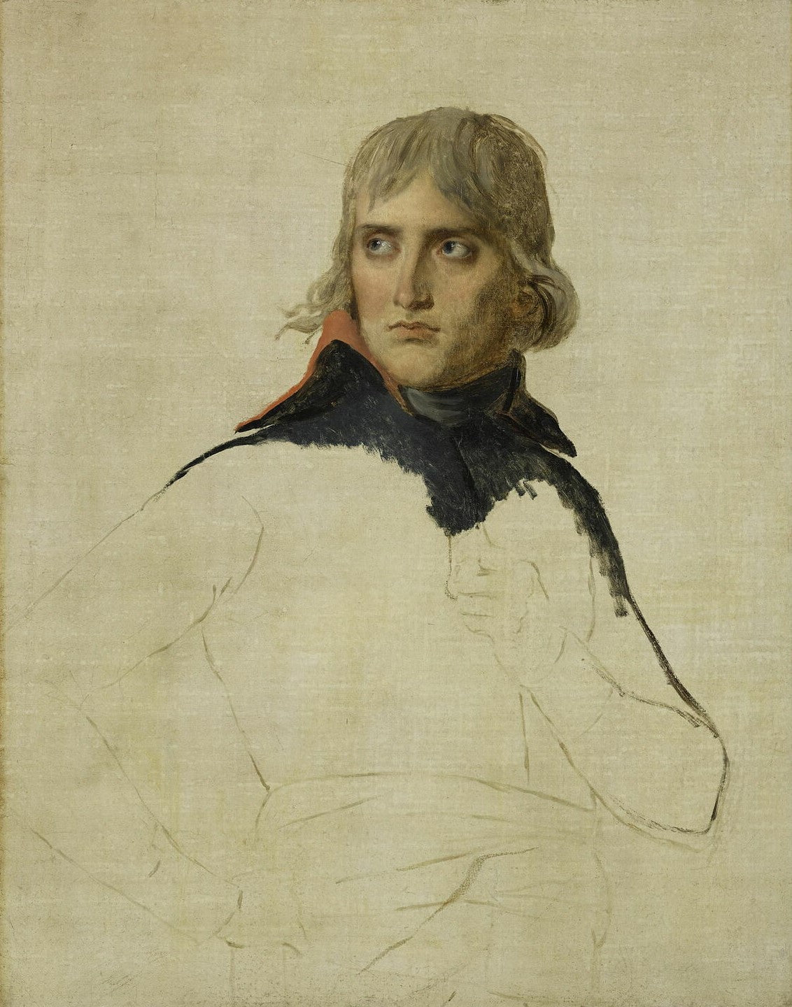 Reproduction du tableau « portrait inachevé de Bonaparte - Jacques-Louis David » par Alpha Reproduction en peinture à l’huile