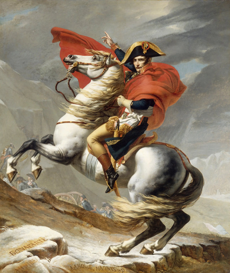 Bonaparte che attraversa il Gran San Bernardo - Jacques-Louis David
