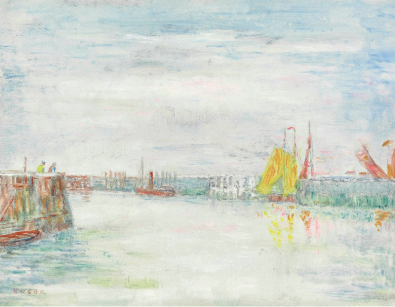 . The Port of Ostend - James Ensor