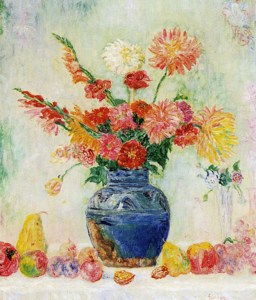 Autumn Flowers and Fruit - James Ensor