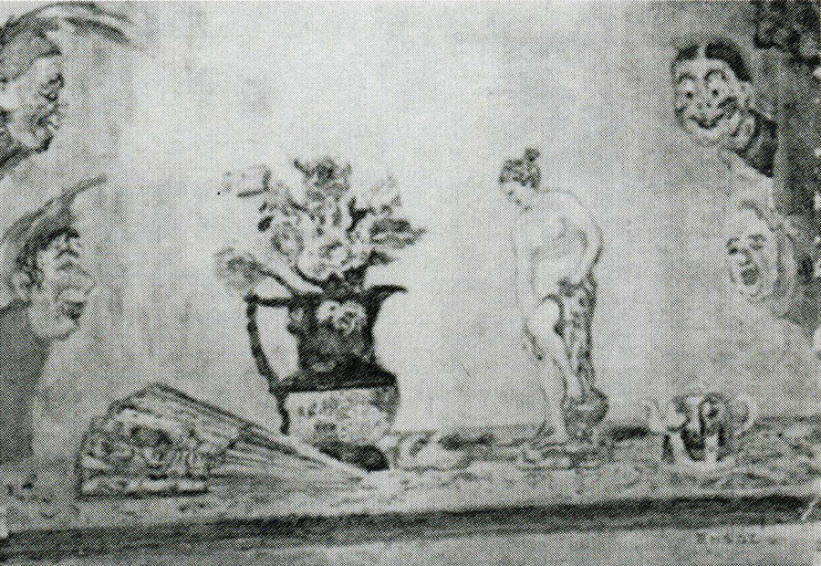 Flowers and Statuette - James Ensor