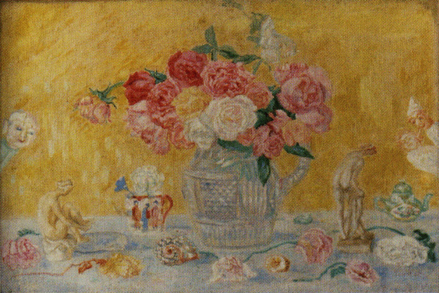 Roses, Tanagra Figures and Seashells - James Ensor