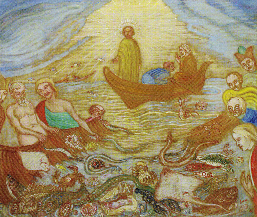 The Miraculous Draught of Fish (1917) - James Ensor