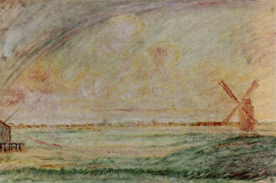The Pink Windmill - James Ensor