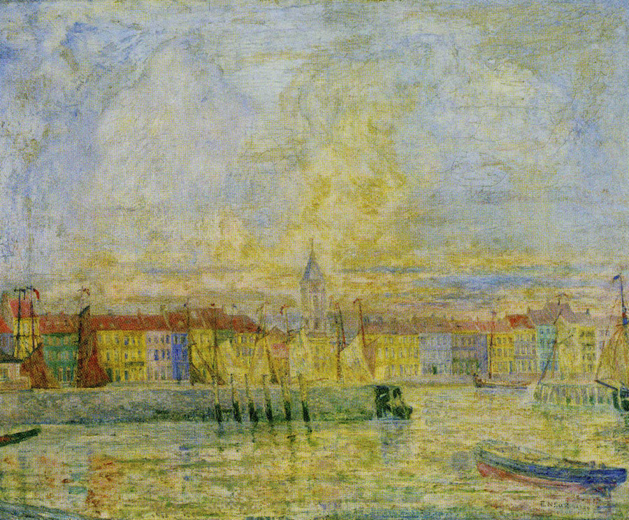 View of the Port of Ostend - James Ensor