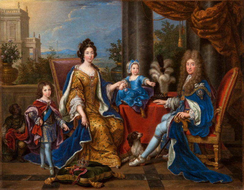 Jacques II e la sua famiglia - Pierre Mignard