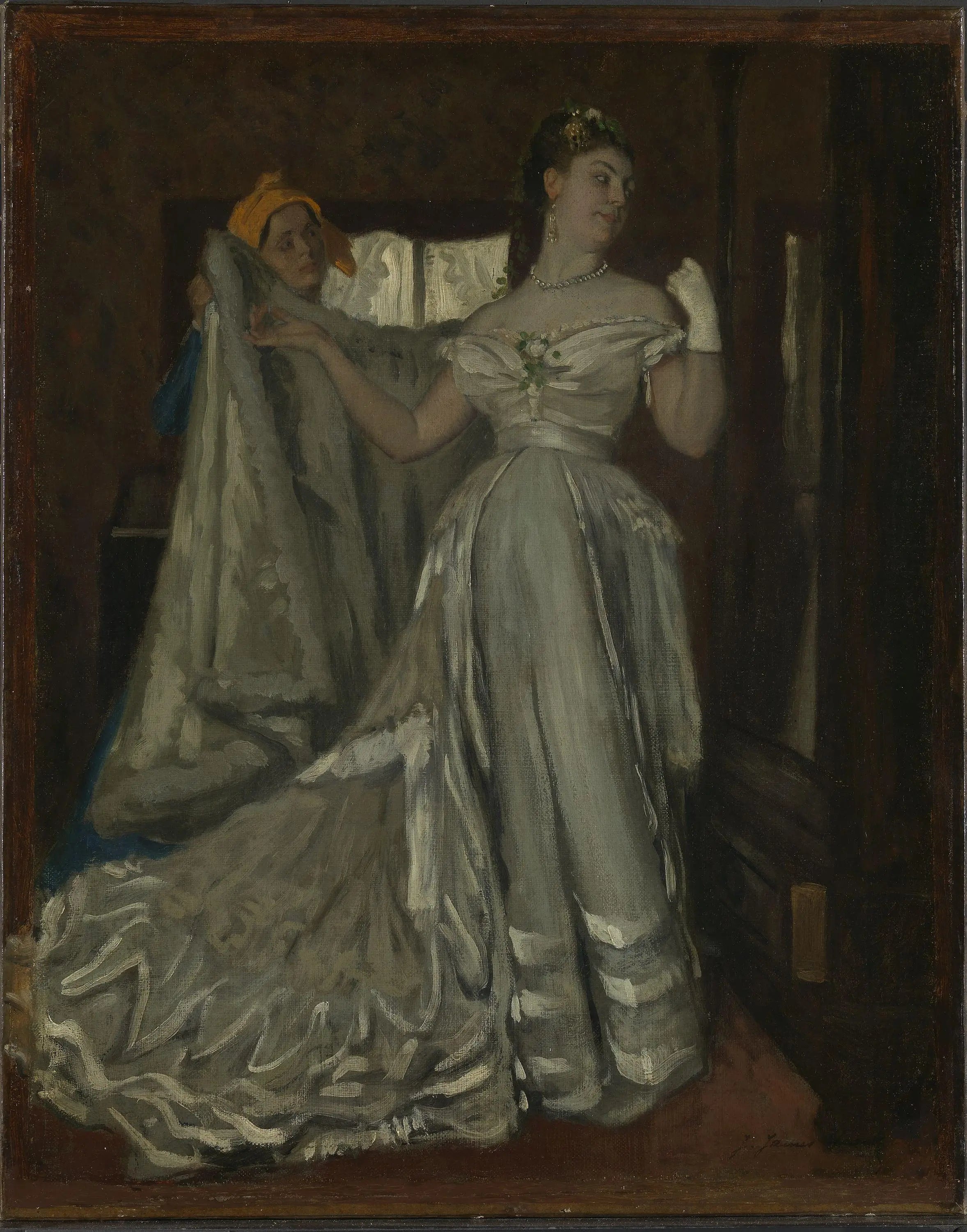 Dame et femme de chambre - James Tissot - Alpha Reproduction