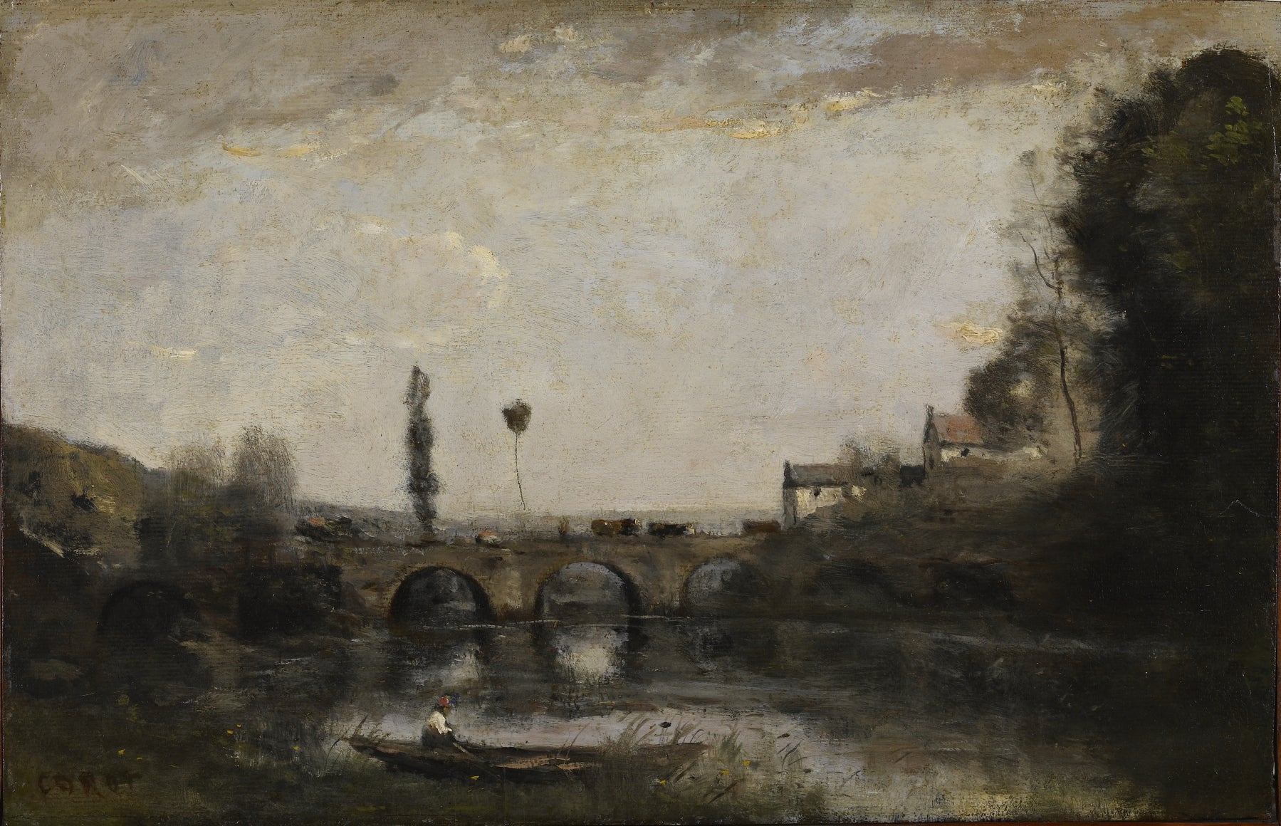 Paysage avec pont - Jean-Baptiste Camille Corot