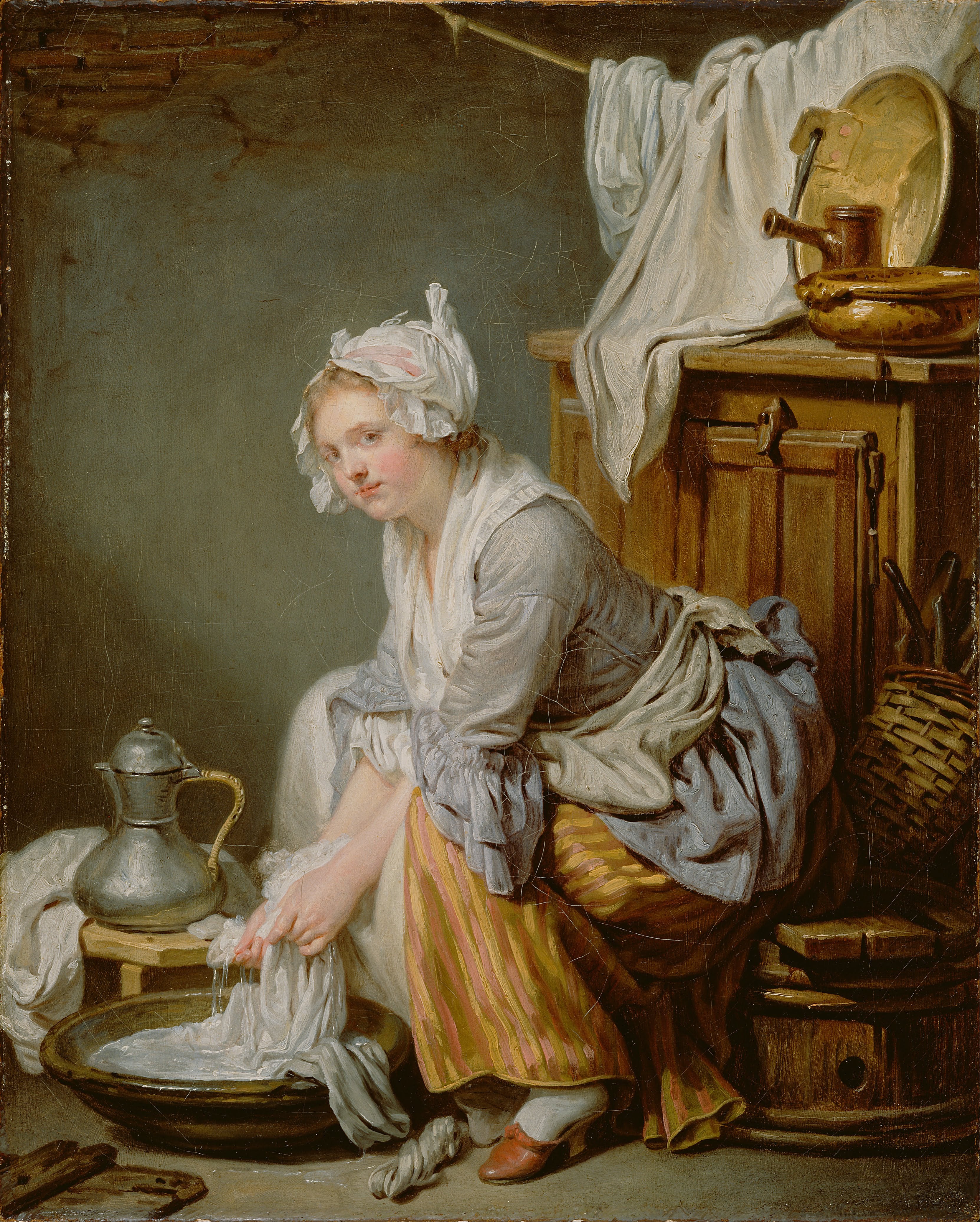 La Blanchisseuse - Jean-Baptiste Greuze