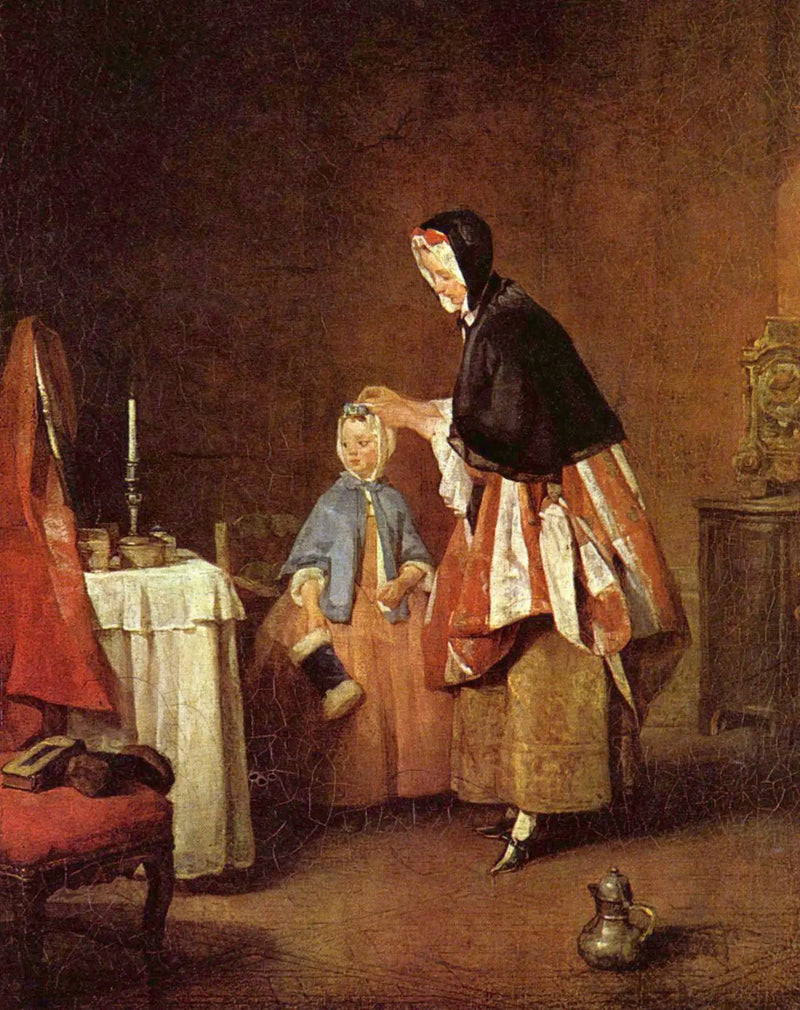 La Toilette del mattino - Jean Siméon Chardin