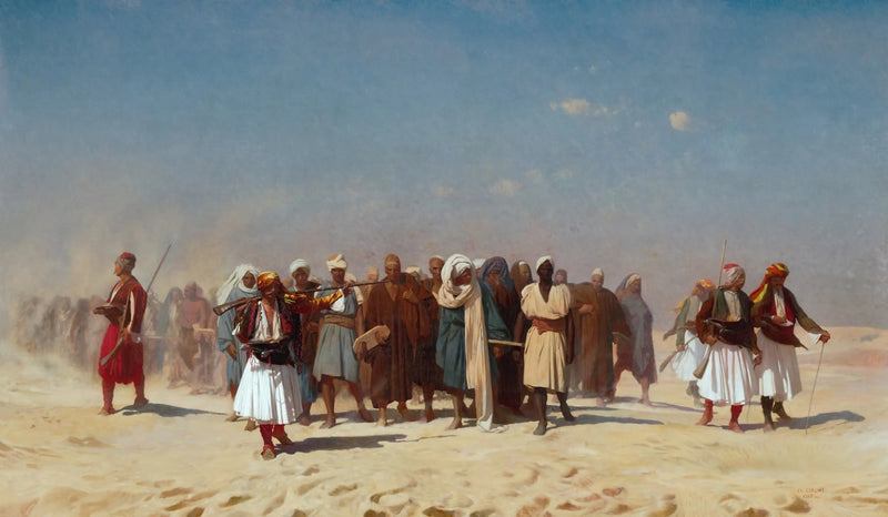 Reclute egiziane che attraversano il deserto - Jean-Léon Gérôme