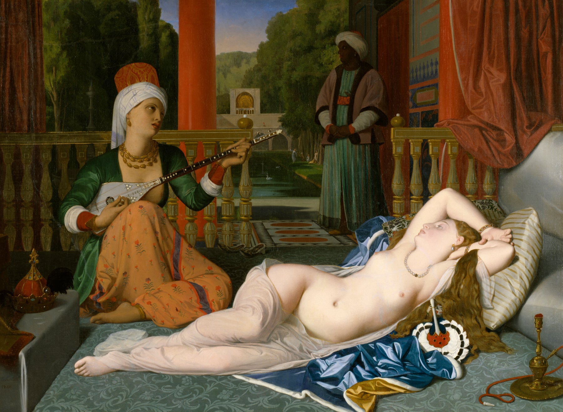 L'Odalisca con lo schiavo - Jean-Auguste-Dominique Ingres