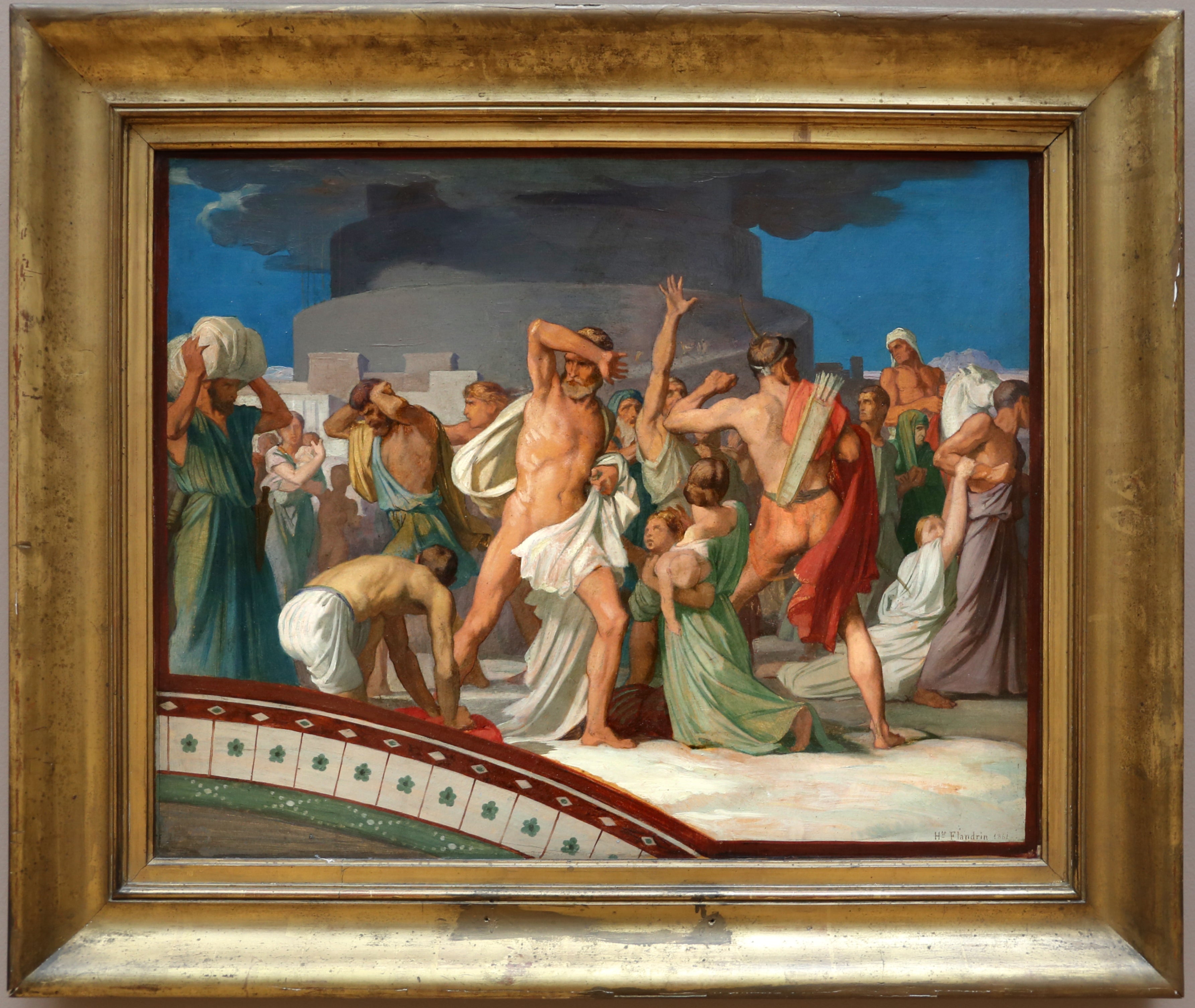 La dispersion des peuples - Hippolyte Flandrin - Alpha Reproduction